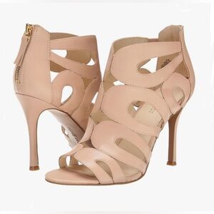 Nine West Women's Flora Leather Heeled Sandal